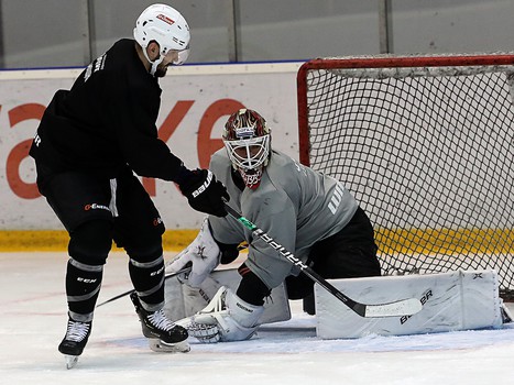 Раскатка «Авангарда» в Уфе перед шестым матчем серии с «Салаватом Юлаевым»