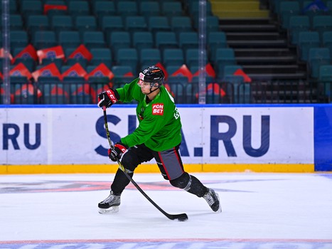 Раскатка «Авангарда» перед матчем с «Сибирью»