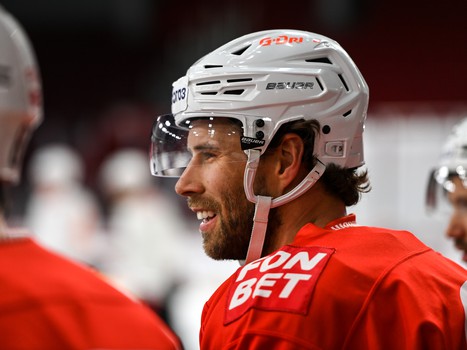 Тренировка «Авангарда» перед матчем в Екатеринбурге