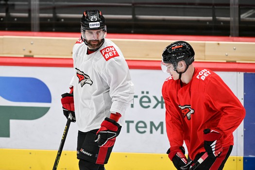 Раскатка «Авангарда» перед матчем с ЦСКА