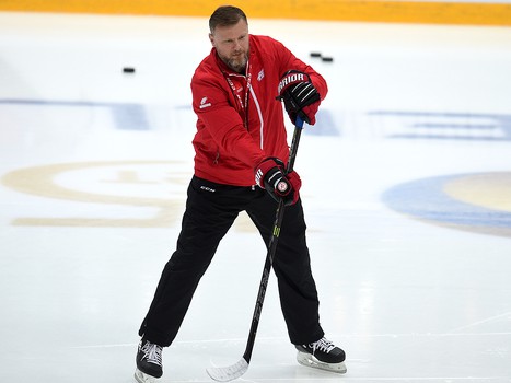 Раскатка "Авангарда" перед матчем с "Нефтехимиком"