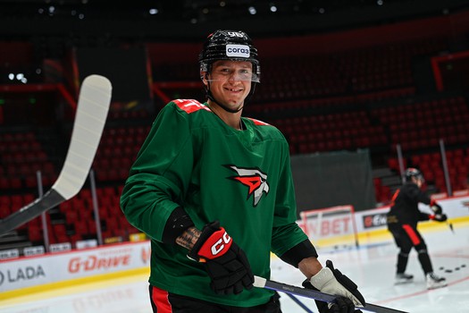 Раскатка «Авангарда» перед матчем с «Автомобилистом»