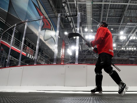 Раскатка «Авангарда» перед матчем с «Амуром»