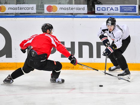 Раскатка "Авангарда" перед игрой с "Йокеритом"