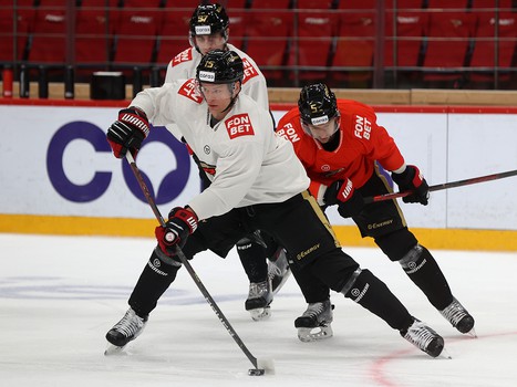 Раскатка «Авангарда» перед матчем с «Металлургом»