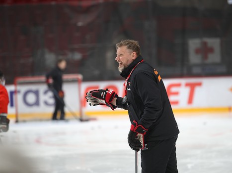 Открытая тренировка «Авангарда» перед домашними матчами финала Кубка Гагарина