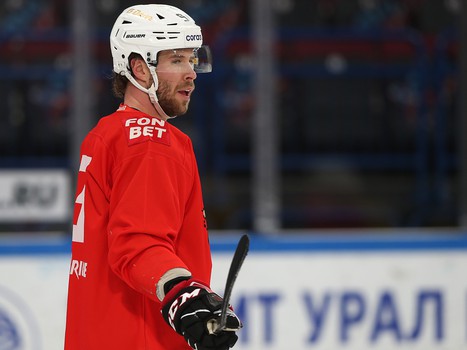 Тренировка «Авангарда» перед первым матчем серии в Магнитогорске