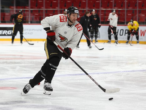 Раскатка «Авангарда» перед матчем с рижским «Динамо»