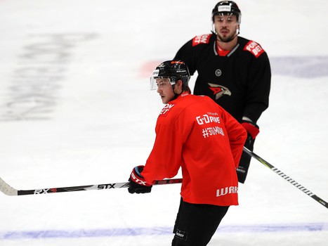 Раскатка «Авангарда» перед матчем с «Автомобилистом»