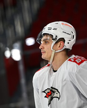 Тренировка «Авангарда» перед матчем в Екатеринбурге