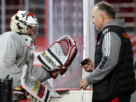 Тренировка «Авангарда» перед матчем в Екатеринбурге