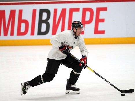 Раскатка «Авангарда» перед матчем с «Витязем»