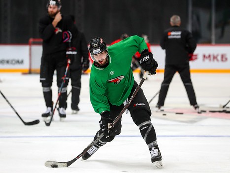 Раскатка «Авангарда» перед матчем с «Северсталью»