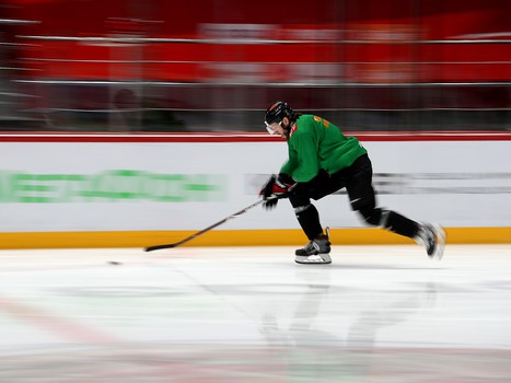 Раскатка «Авангарда» перед матчем с «Северсталью»