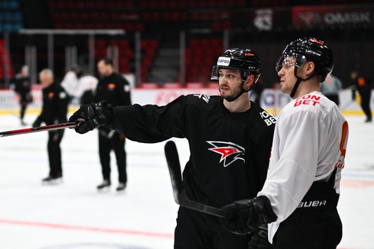 Раскатка «Авангарда» перед вторым матчем серии с «Нефтехимиком»