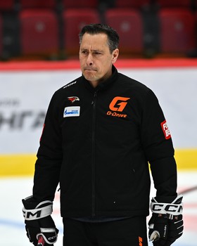 Тренировка «Авангарда» перед матчем с «Барысом»