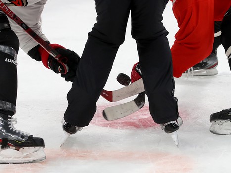 Тренировка «Авангарда» перед матчем в Екатеринбурге