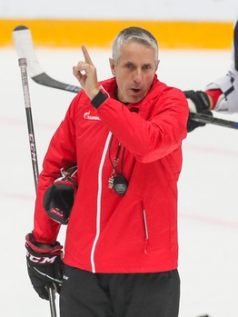 Раскатка «Авангарда» перед матчем с «Барысом»