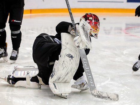 Раскатка «Авангарда» перед матчем с «Магниткой»