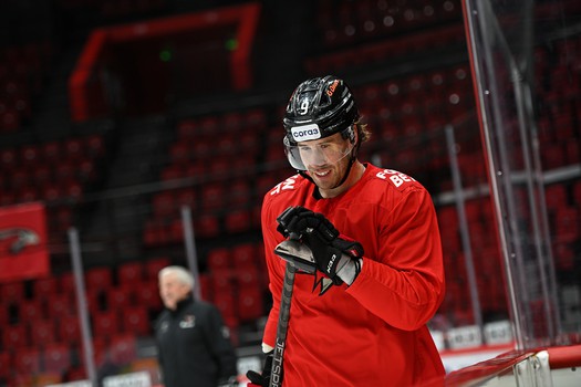 Раскатка «Авангарда» перед матчем с «Барысом»