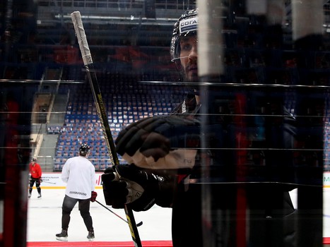 Раскатка «Авангарда» перед матчем с рижским «Динамо»