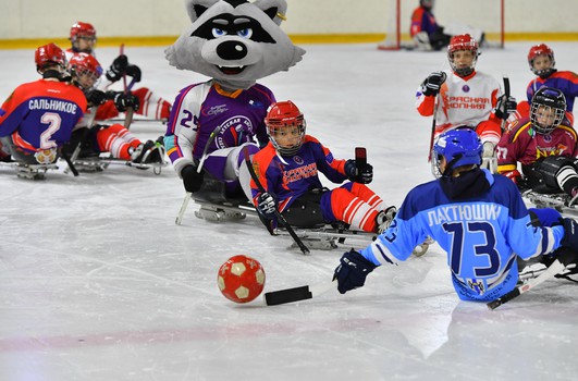 Турнир по следж-хоккею в Омске, день 2