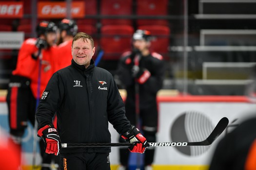 Раскатка «Авангарда» перед матчем с «Металлургом»