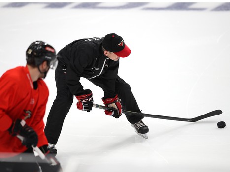 Раскатка «Авангарда» перед матчем с минским «Динамо»