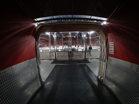 Тренировка «Авангарда» перед матчем в Екатеринбурге