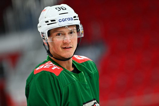 Раскатка «Авангарда» перед матчем в Екатеринбурге