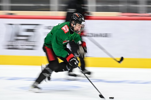 Тренировка «Авангарда» перед матчем с «Трактором»