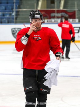 Раскатка «Авангарда» перед матчем с «Сибирью»