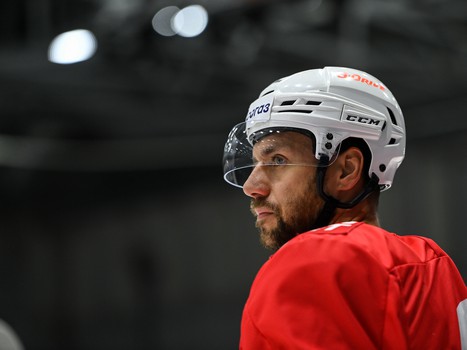 Раскатка «Авангарда» перед матчем в Нижнем Новгороде