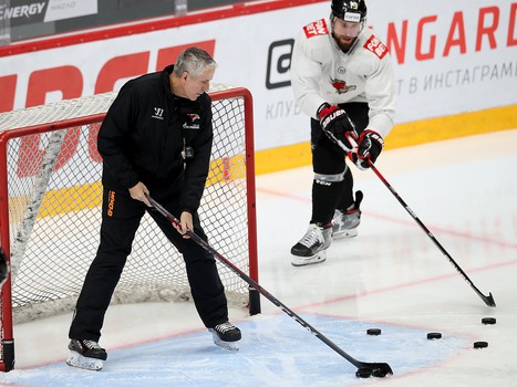 Раскатка «Авангарда» перед матчем с ЦСКА