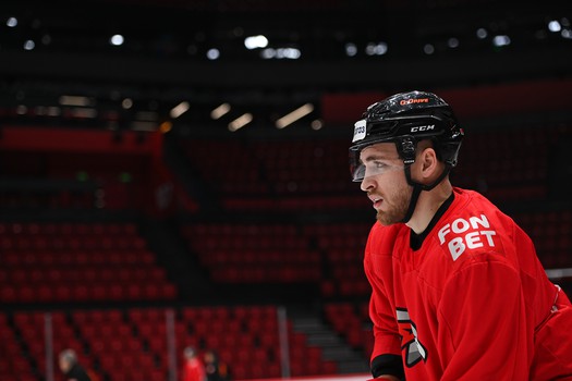 Раскатка «Авангарда» перед матчем с «Торпедо»