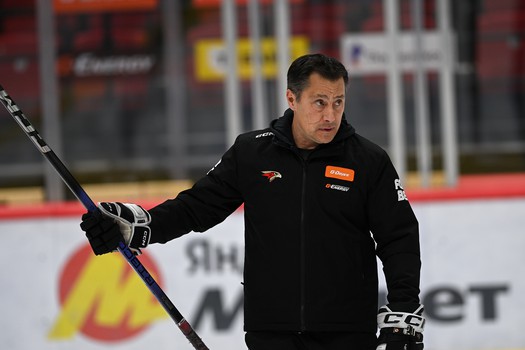 Раскатка «Авангарда» перед матчем с минским «Динамо»