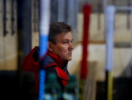 Раскатка перед первым матчем межсезонья в Фюссене