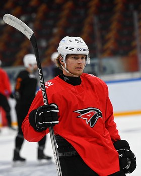 Раскатка «Авангарда» перед матчем в Магнитогорске