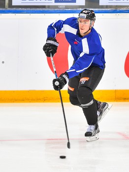 Раскатка "Авангарда" перед первым матчем сезона с рижским "Динамо"