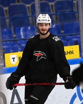 Тренировка «Авангарда» перед матчем в Нижнекамске