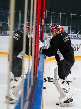 Раскатка «Авангарда» перед матчем с «Сибирью»