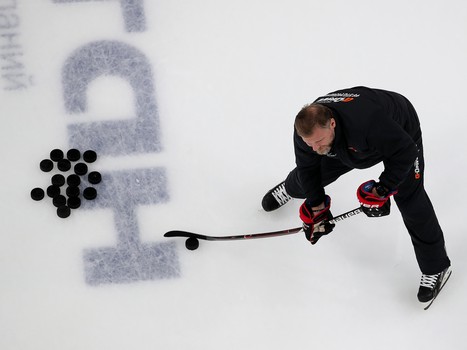 Раскатка «Авангарда» перед матчем с ЦСКА