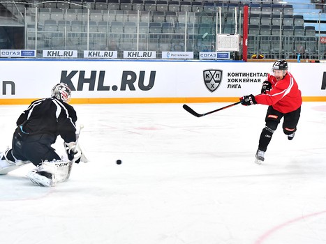 Раскатка "Авангарда" перед игрой со "Слованом"