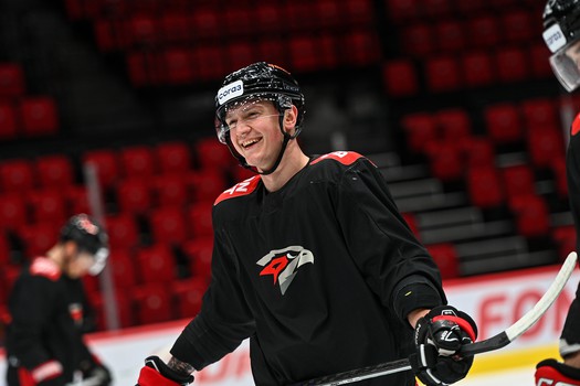 Раскатка «Авангарда» перед первым матчем серии с «Ладой»