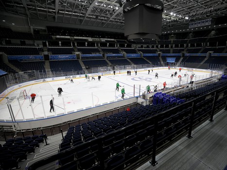 Раскатка «Авангарда» перед выездным матчем с московским «Динамо»