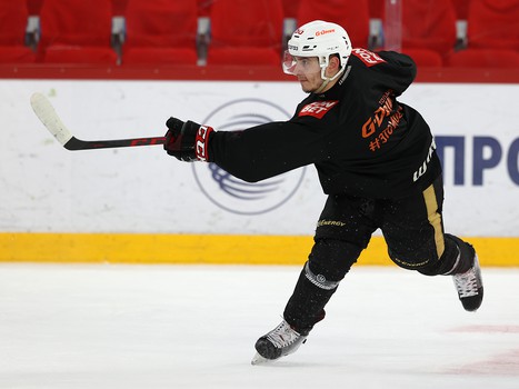 Тренировка «Авангарда» перед матчем в Екатеринбурге