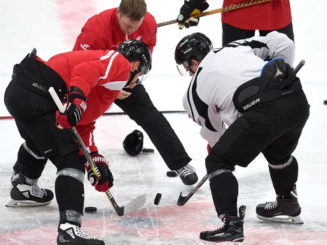 Раскатка "Авангарда" перед матчем с "Ак Барсом"