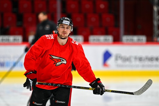 Тренировка «Авангарда» перед матчем с «Адмиралом»