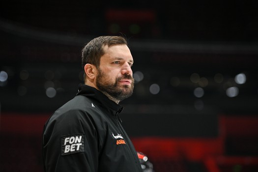 Раскатка «Авангарда» перед матчем с минским «Динамо»