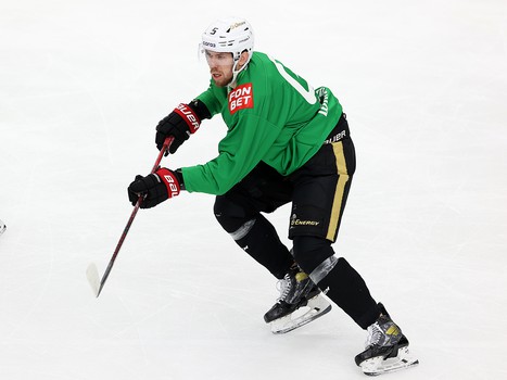 Раскатка «Авангарда» перед матчем в Нижнем Новгороде